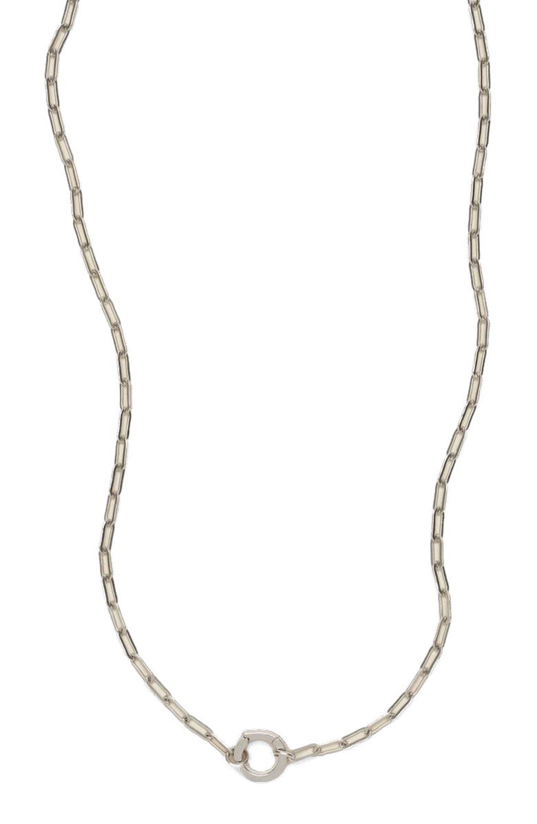 MADE BY MARY Jude Charm Necklace with Link Lock, Main, color,