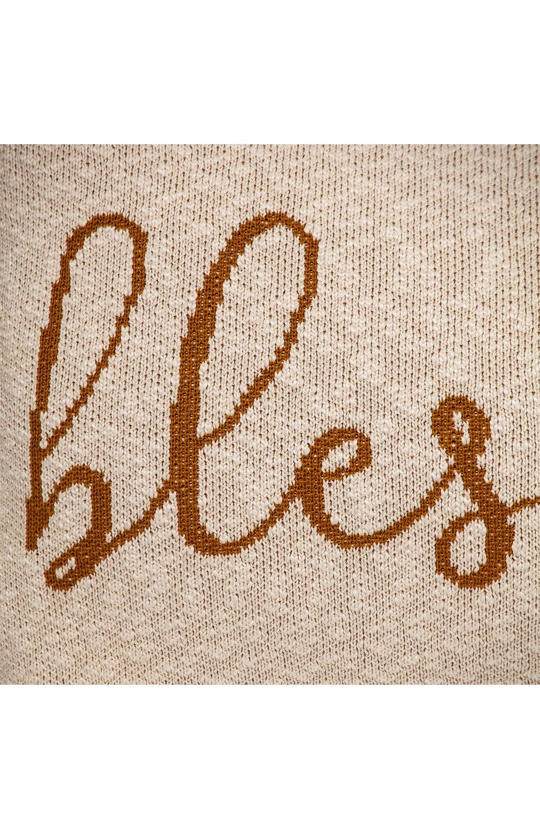 PARKLAND COLLECTION Blessed Transitional Beige Throw Pillow, Alternate, color, Beige