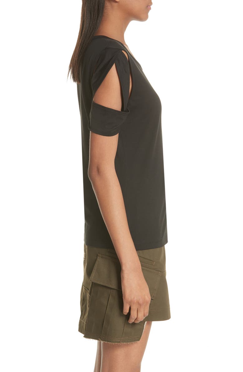 Helmut Lang Bondage Sleeve Tee, Alternate, color,