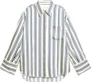HEIRLOME Frances Stripe Silk Button-Up Shirt