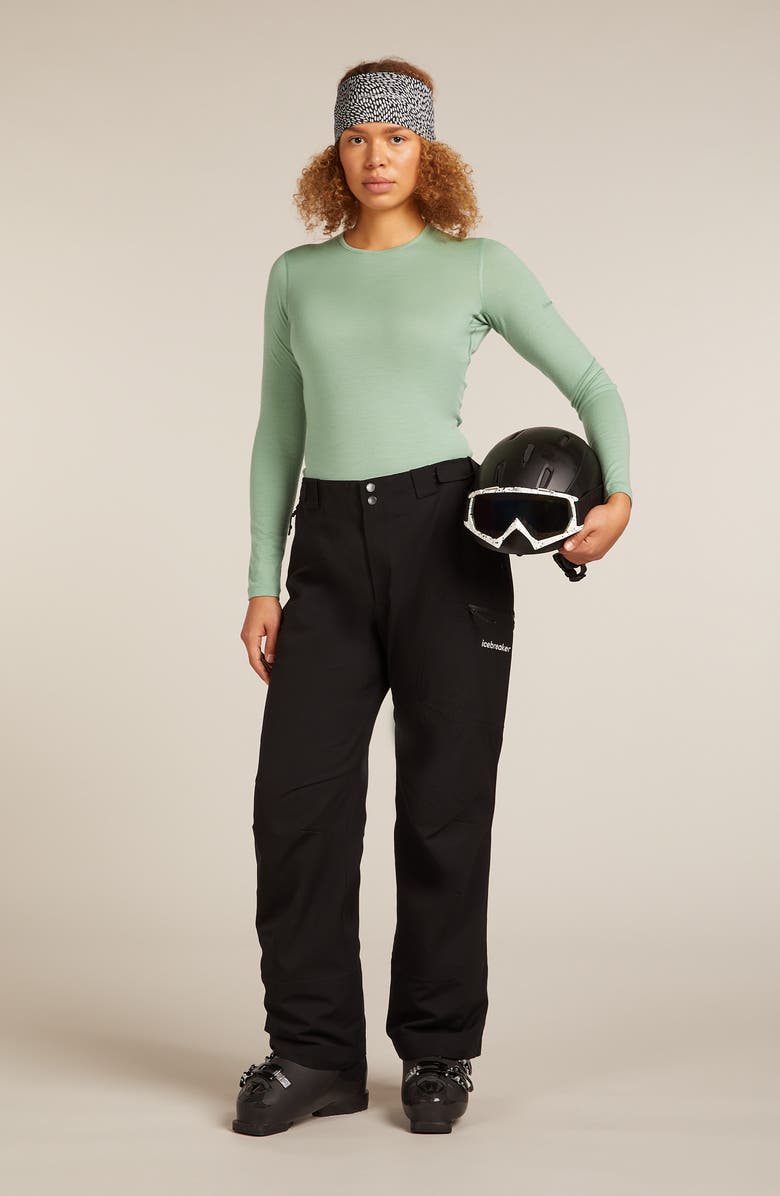 Icebreaker 200 Oasis Long Sleeve Merino Wool Base Layer T-Shirt, Alternate, color, Seaglass