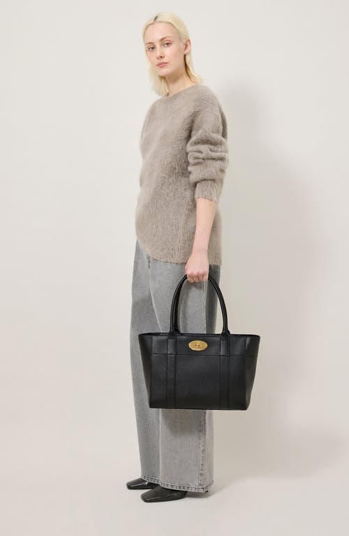 Mulberry Bayswater 9 To 5 Leather Zip Tote In Black