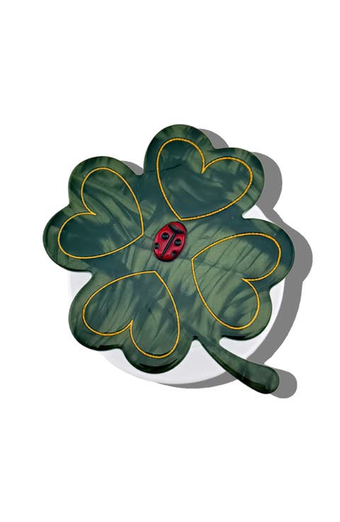 Hand Painted Lucky Clover Phone Grip