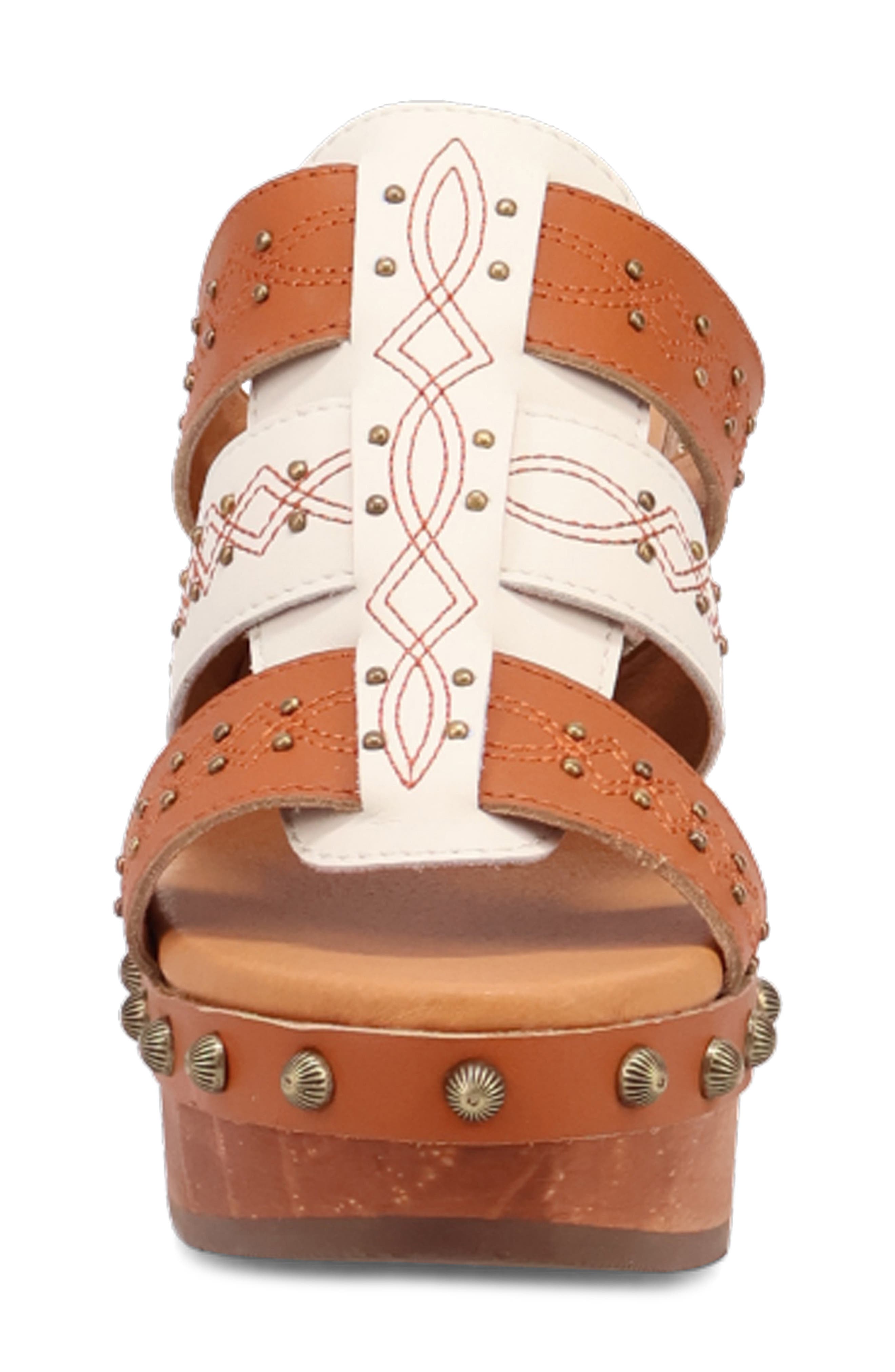 Dingo Chateau Platform Wedge Sandal, Alternate, color, Russet
