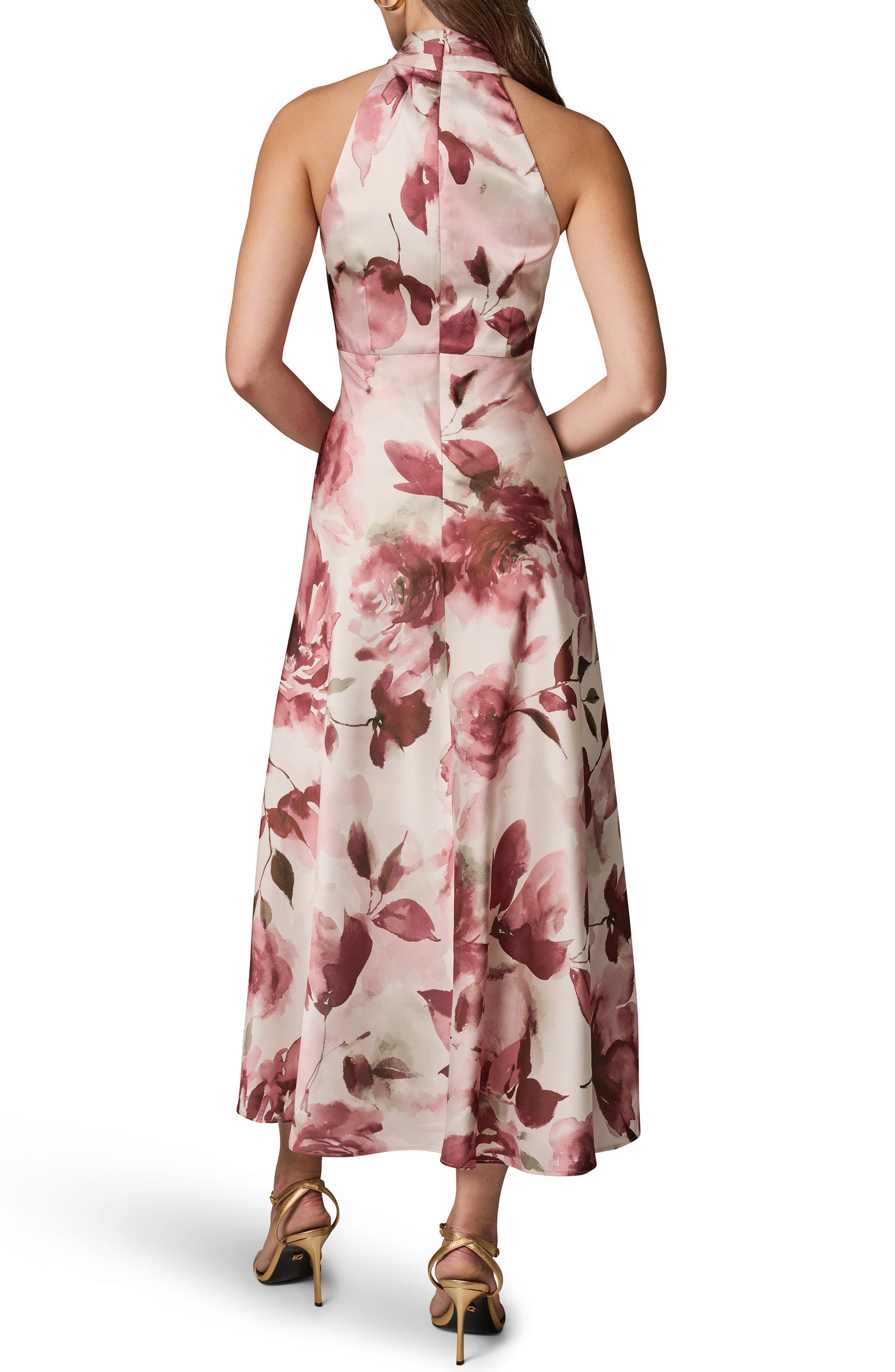 Floral Twist Neck Maxi Dress - image 2