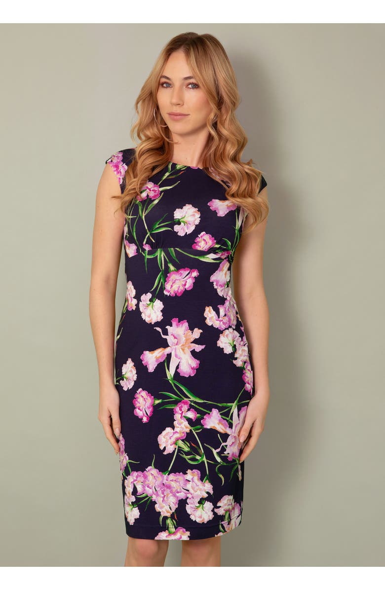 Alie Street London Pippa Shift Midi Dress, Alternate, color, Midnight Blossom