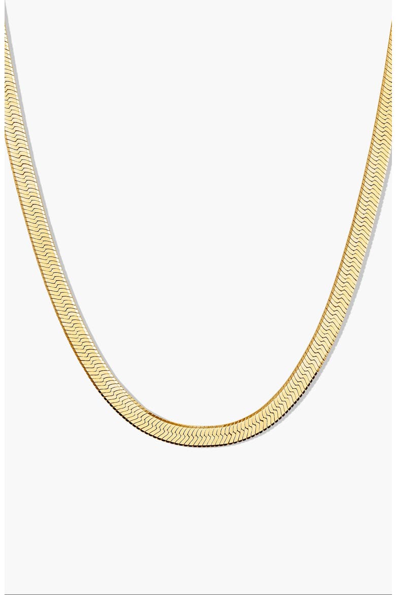 Bold Herringbone Chain Necklace, Main, color, 18k Gold Vermeil