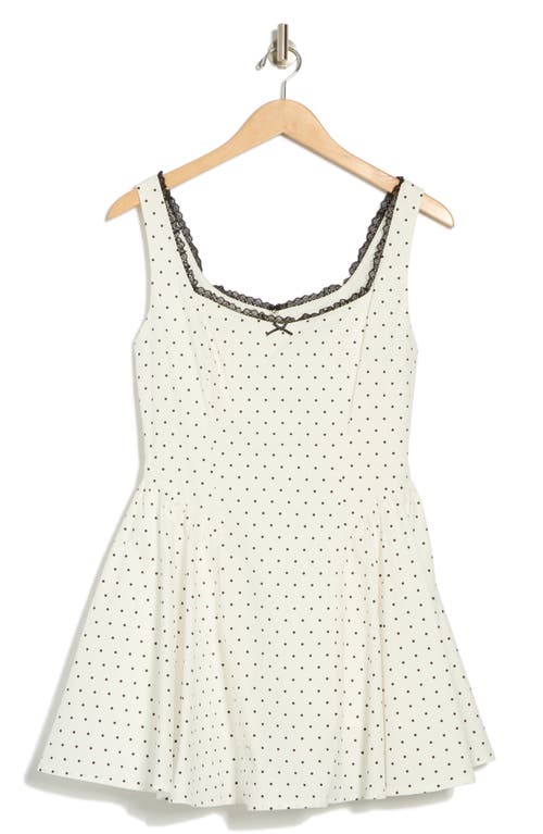 Lush Lace Trim A-line Minidress