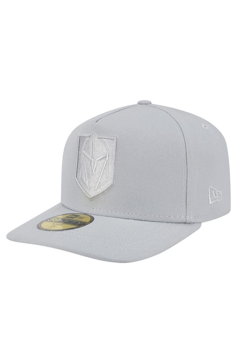New Era Men's New Era Gray Vegas Golden Knights Color Pack A-Frame 59FIFTY Fitted Hat, Main, color, 