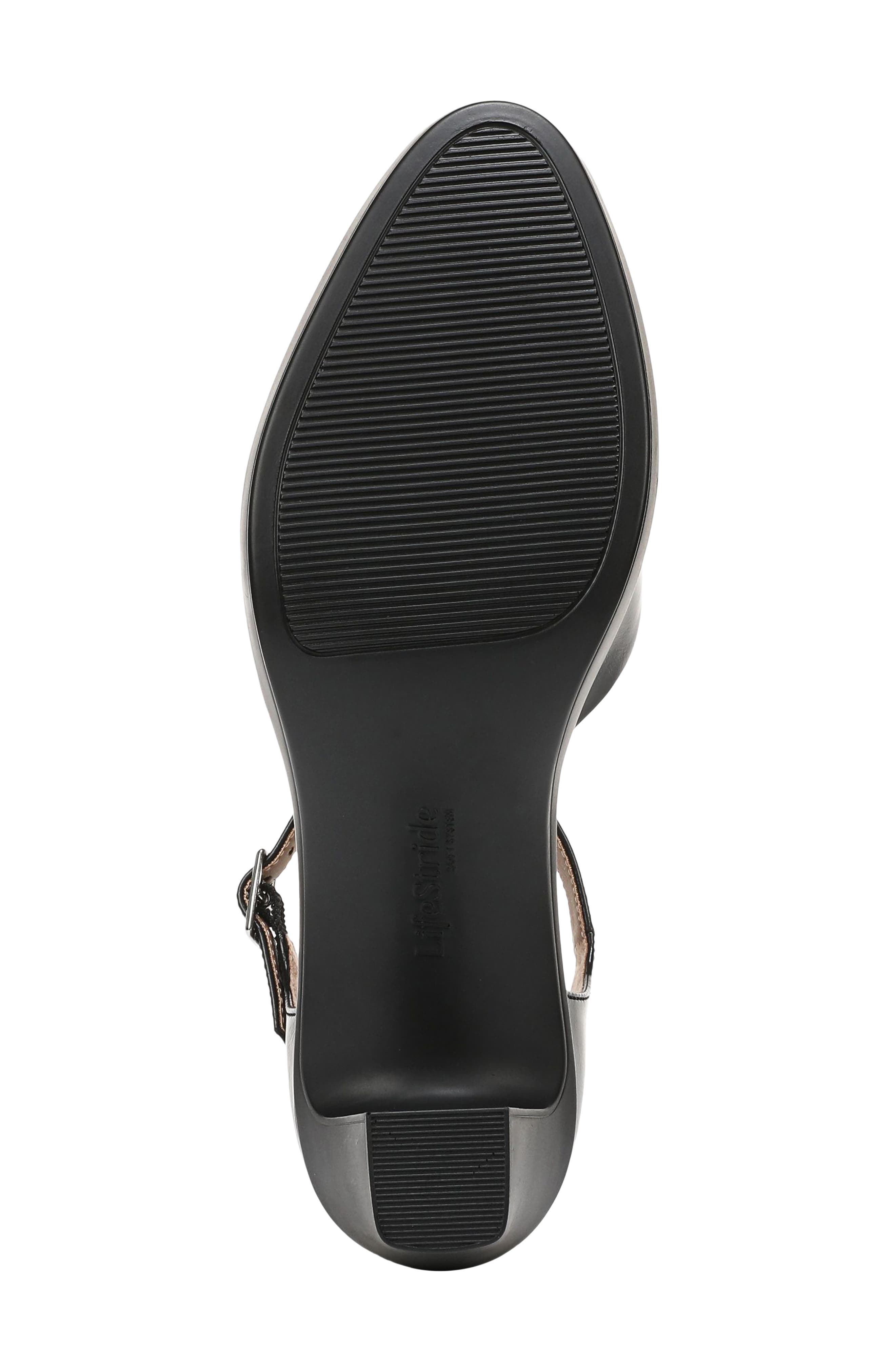 Effortless Ankle Strap Platform Pump, Alternate, color, BLACK