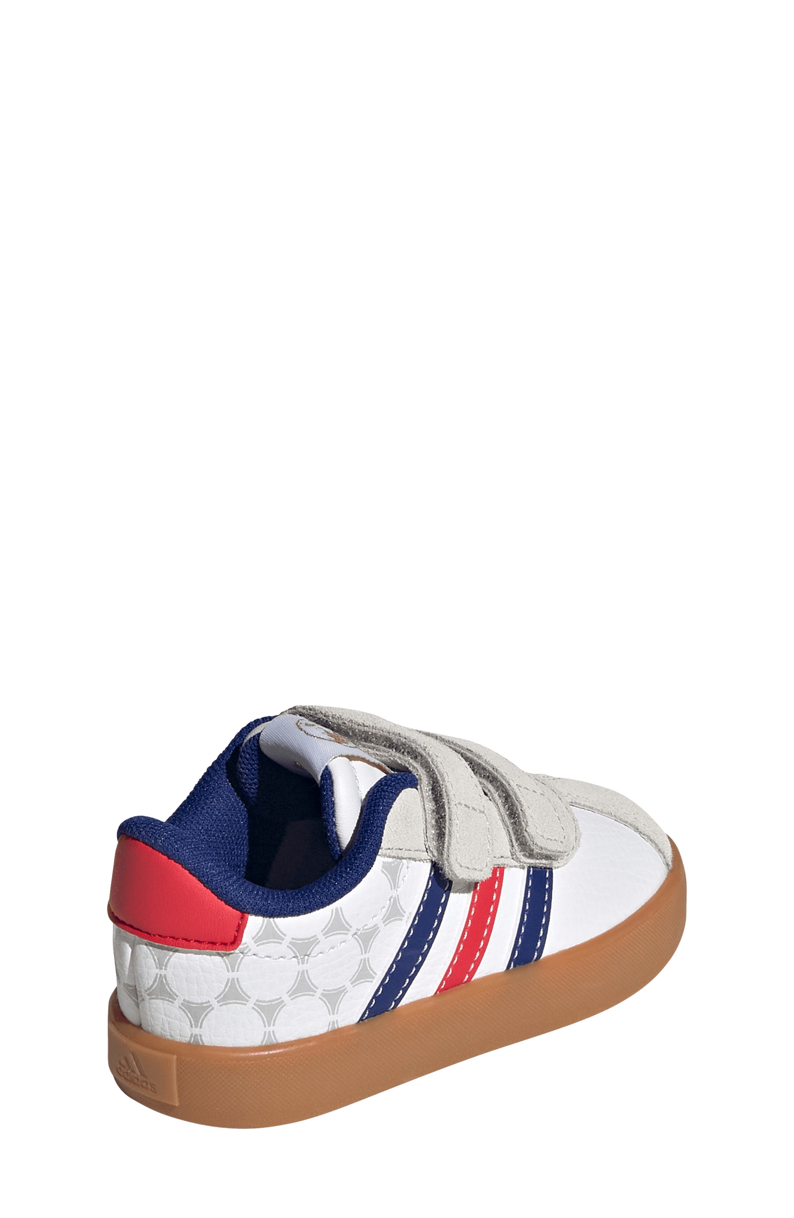 adidas Kids' VL Court 3.0 Sneaker, Alternate, color, White/ Pure Ruby/ Ink