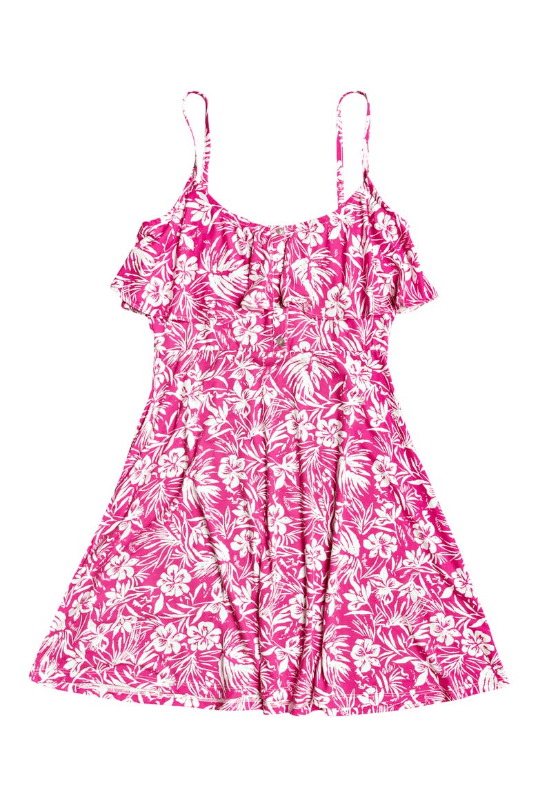 Real Friends Floral Minidress, Alternate, color, BEETROOT PURPLE ISLAND COVE