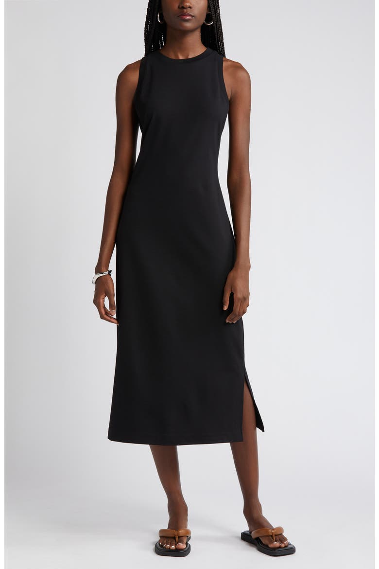 Knit Tank Dress, Main, color, BLACK