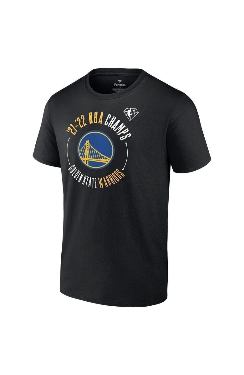 FANATICS Men's Fanatics Branded Black Golden State Warriors 2022 NBA Finals Champions Drive List Roster T-Shirt, Alternate, color, 
