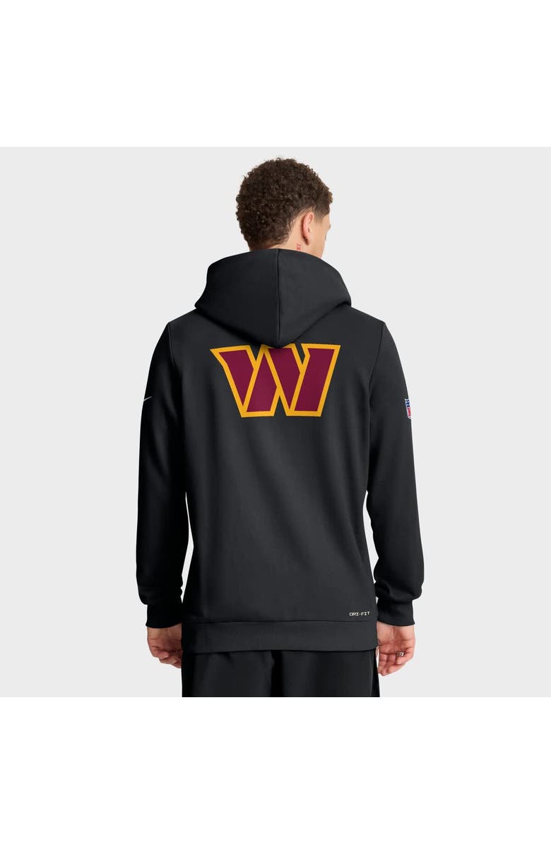 Nike Men's Nike Black Washington Commanders Sideline Standard Issue Utility Player Dri-FIT Full-Zip Hoodie, Alternate, color, Black