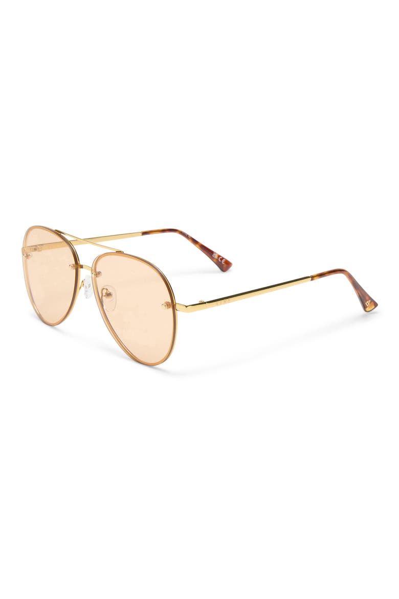 Mirzam 60mm Aviator Sunglasses, Alternate, color, BRIGHT GOLD/HAZEL TINT