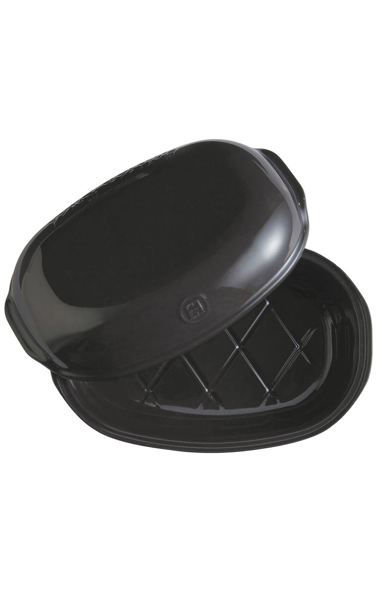 Emile Henry Artisan Loaf Baker, Alternate, color, Charcoal