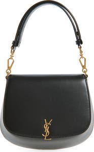 Saint Laurent Mini Voltaire Box Leather Top Handle Bag