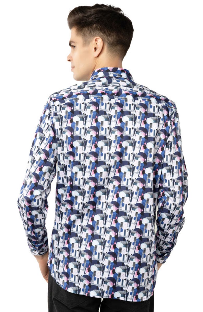 Luchiano Visconti Multi Shapes Shirt, Alternate, color, Multi