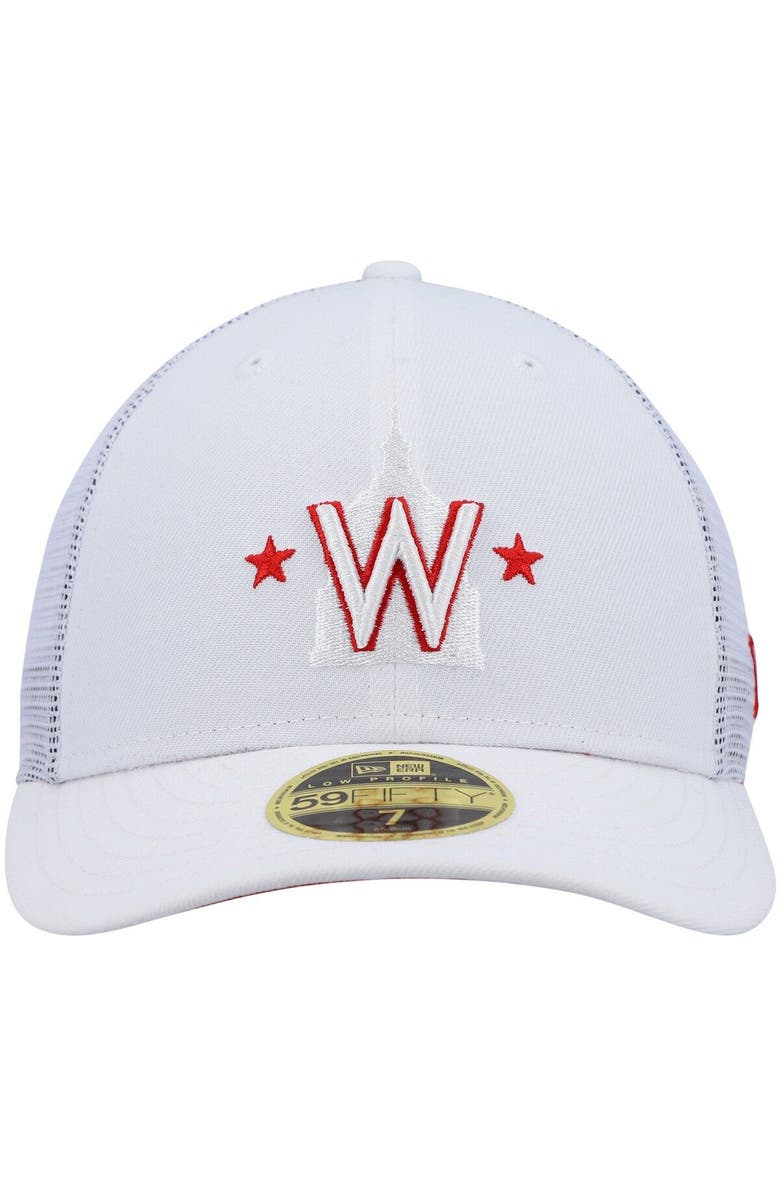 New Era Men's New Era White Washington Nationals 2022 Batting Practice Low Profile 59FIFTY Fitted Hat, Alternate, color, White