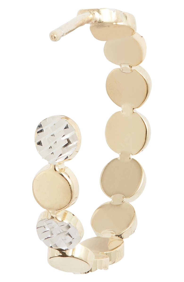 Jennifer Zeuner Bea Small Two-Tone Hoop Earrings, Alternate, color, 