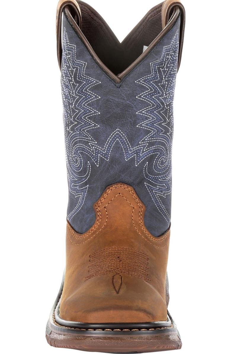 Rocky Kids' Ride Flx Western Boot, Alternate, color, Denim Brown