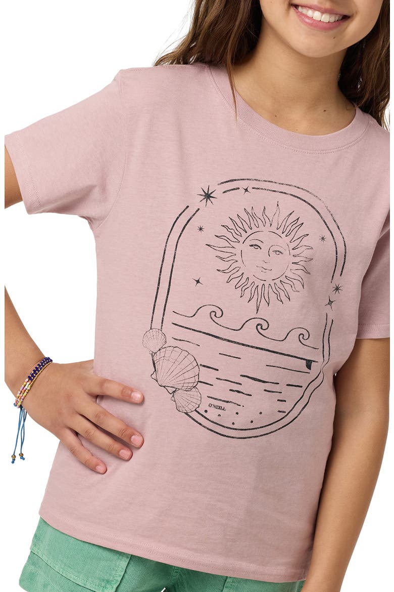 Kids' Sun Shell Angie Cotton Graphic T-Shirt, Alternate, color, ORCHID