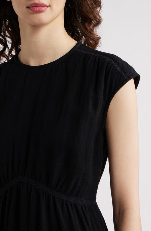 Shop Treasure & Bond Lace Inset Maxi Dress In Black