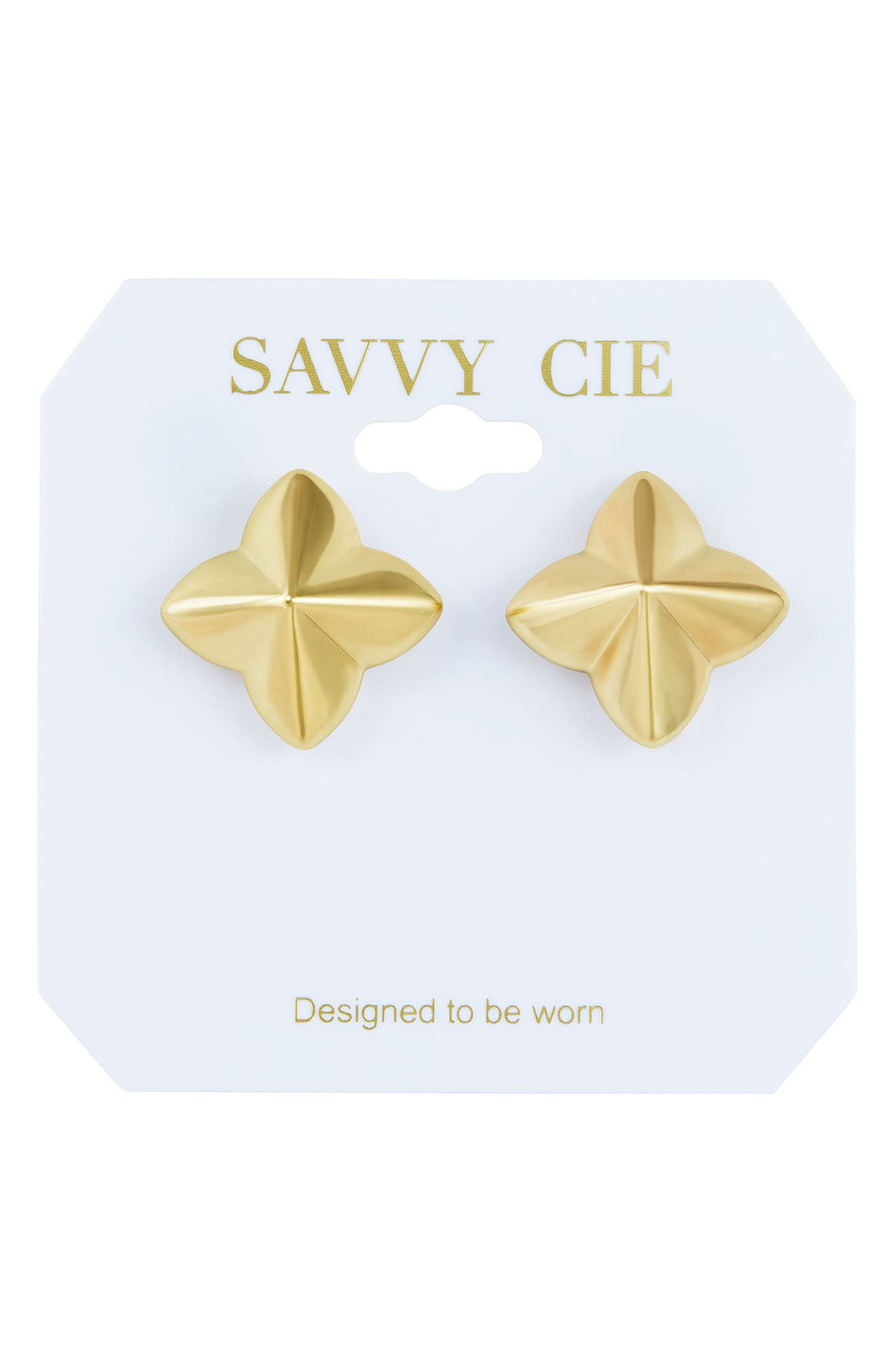 Quatrefoil Stud Earrings