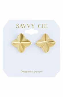 Quatrefoil Stud Earrings