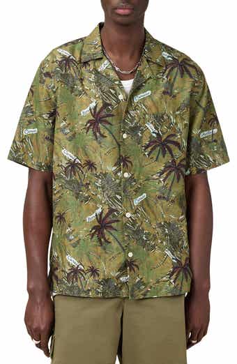 AllSaints Liner Short Sleeve Camp Shirt