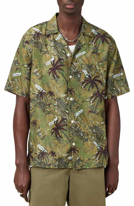 AllSaints Liner Short Sleeve Camp Shirt