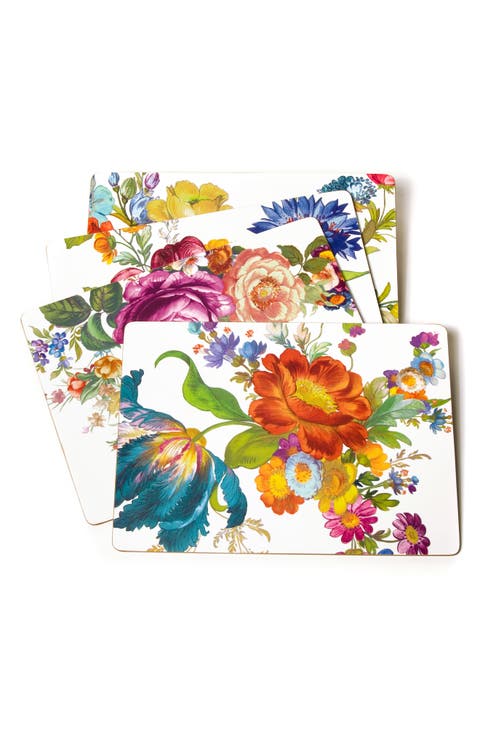 Flower Market Set of 4 Placemats