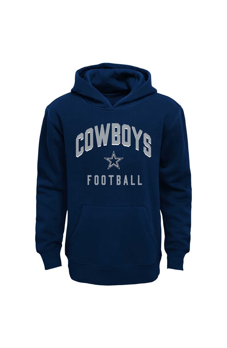Outerstuff Youth Navy/Heather Gray Dallas Cowboys Play by Play Pullover Hoodie & Pants Set, Alternate, color, 