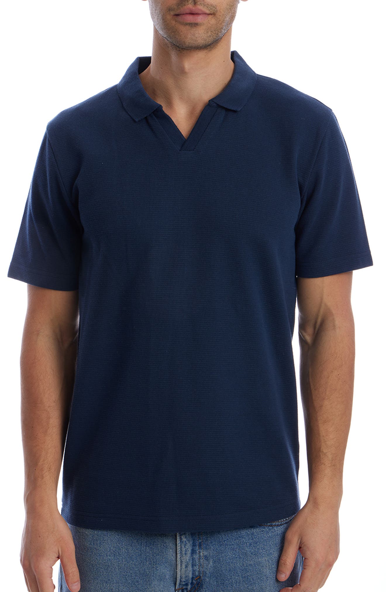 Short Sleeve Johnny Collar Polo - image 5