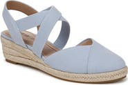 LifeStride Kimball Slingback Espadrille Platform Wedge