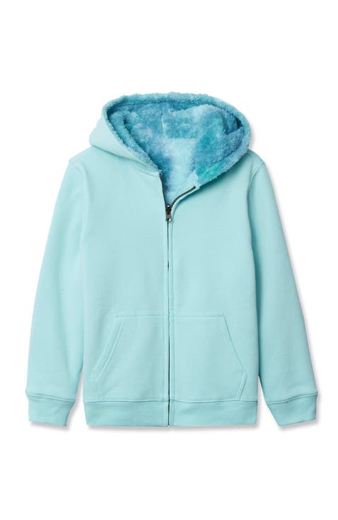 Kids High Pile Lined Zip Hoodie