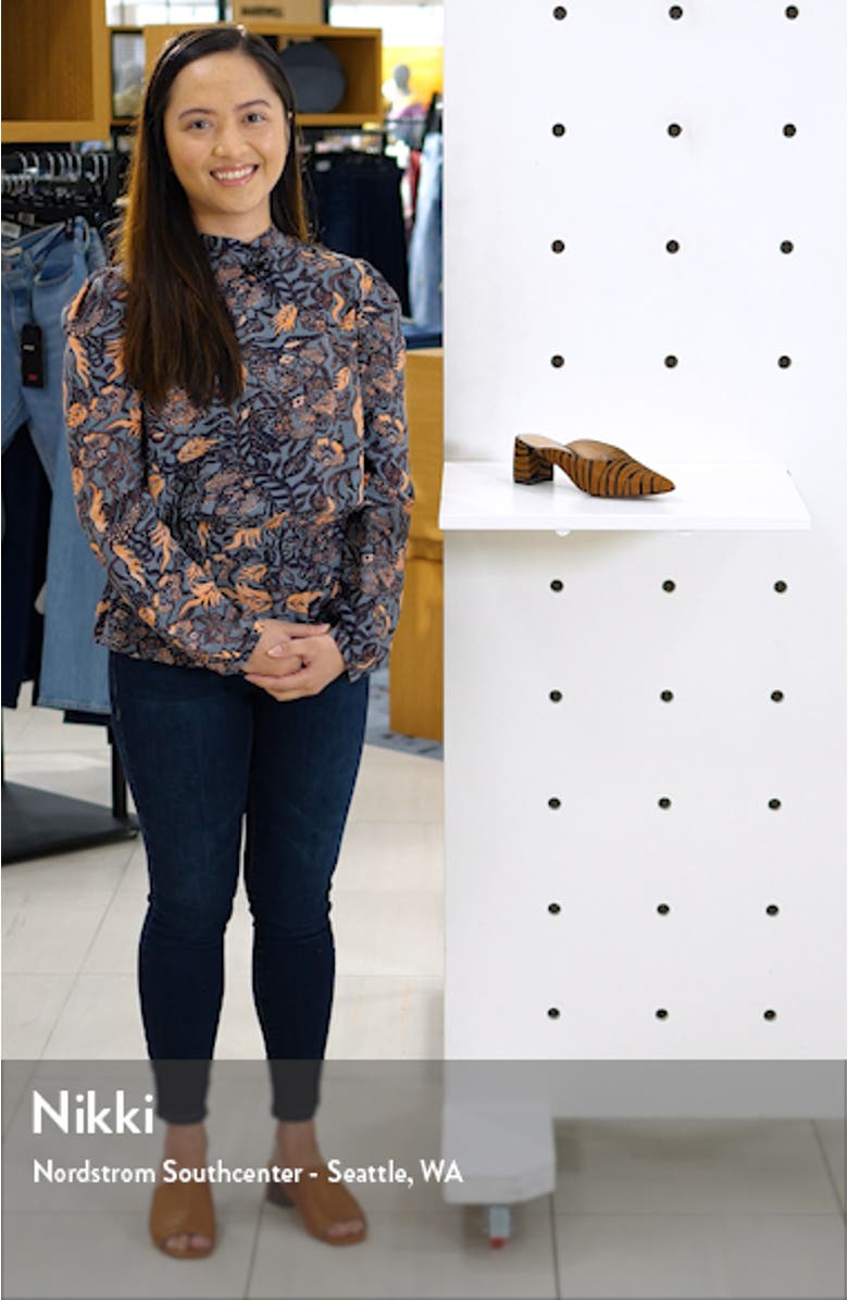 Zadie II Genuine Calf Hair Mule, sales video thumbnail