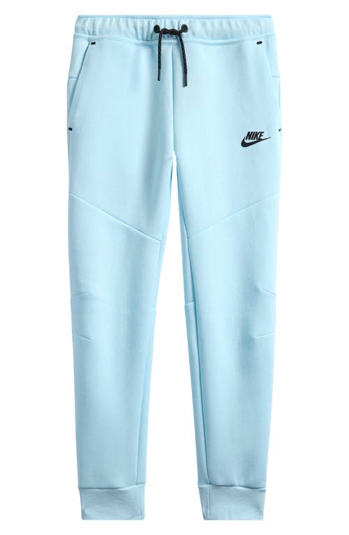 Nike Sportswear Tech Fleece Big Kids' Jogger Pants In Glacier Blue/black/black