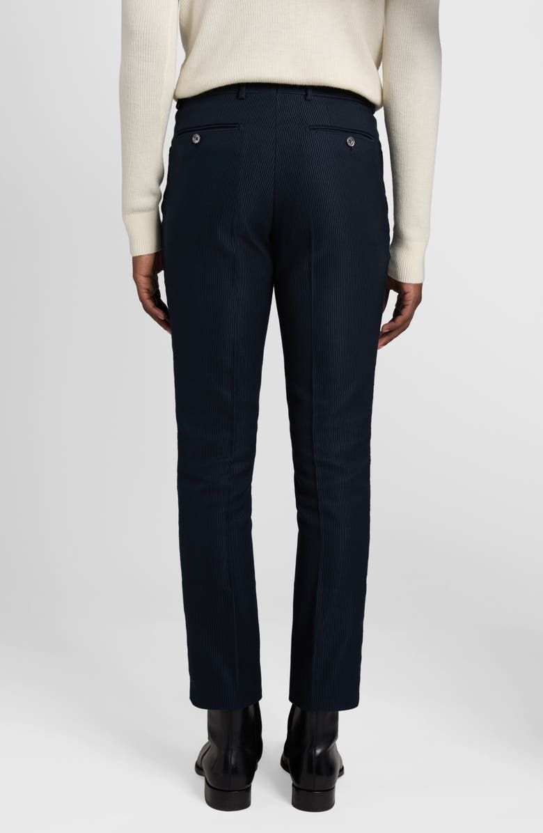 TOM FORD Cotton & Silk Twill Slim Fit Pants, Alternate, color, 