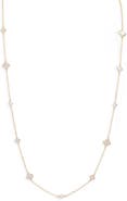 Argento Vivo Sterling Silver Mother of Pearl Clover Pendant Necklace