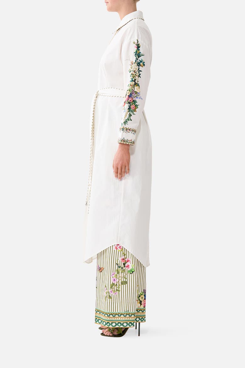 Shirt Dress With Back Button Detail, Alternate, color, Art For The Empress
