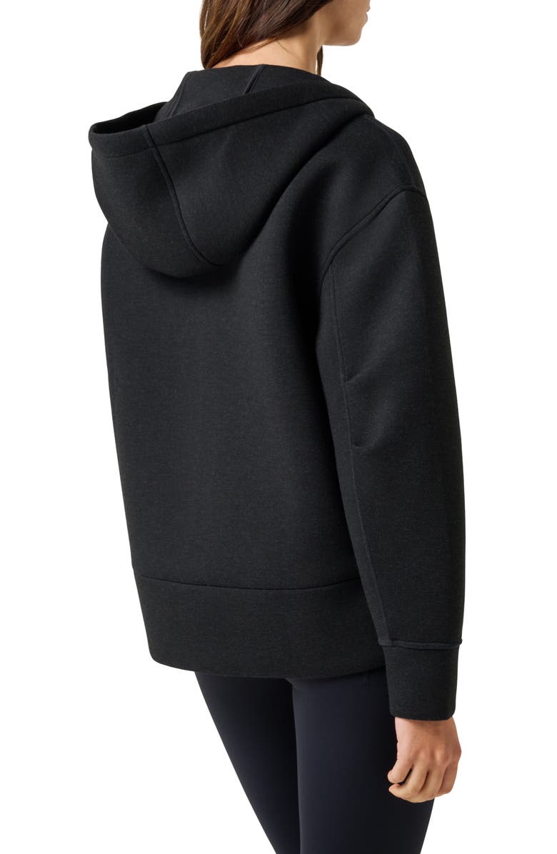 TravisMathew Cloudscape Zip-Up Hoodie Jacket, Alternate, color, Heather Black