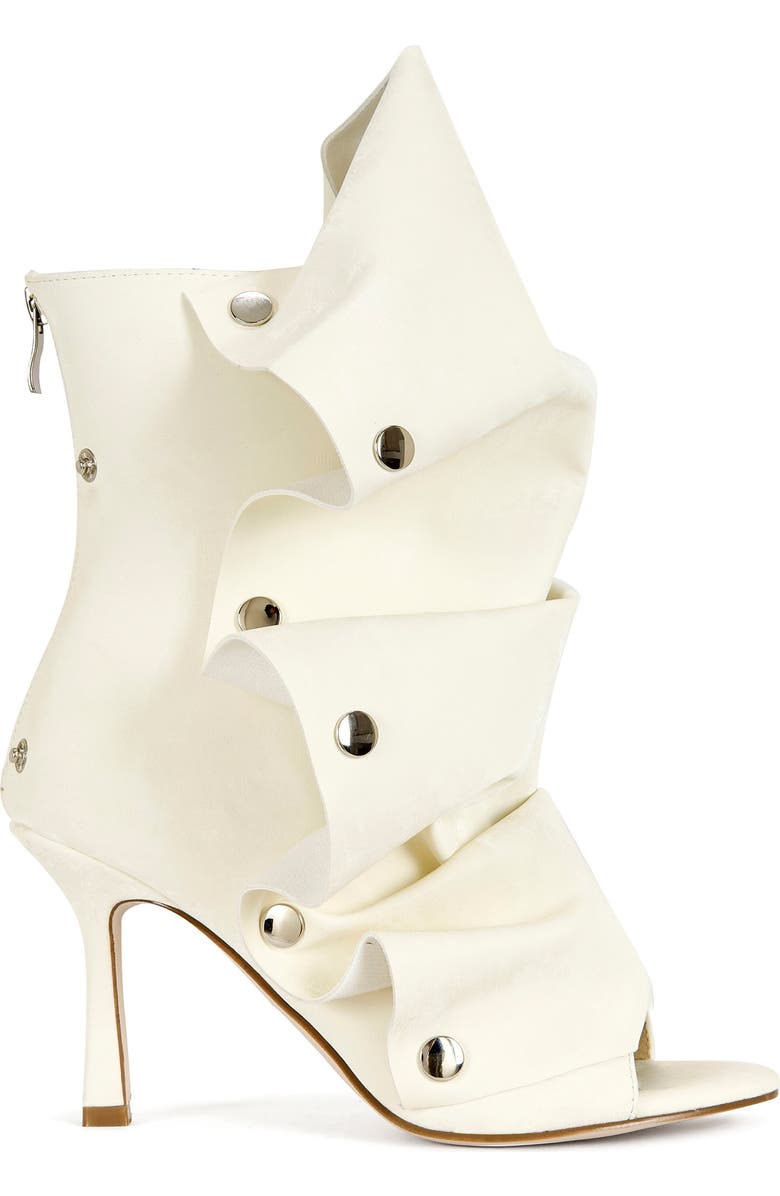 AZALEA WANG Birdsong Open Toe Bootie, Alternate, color, Bone