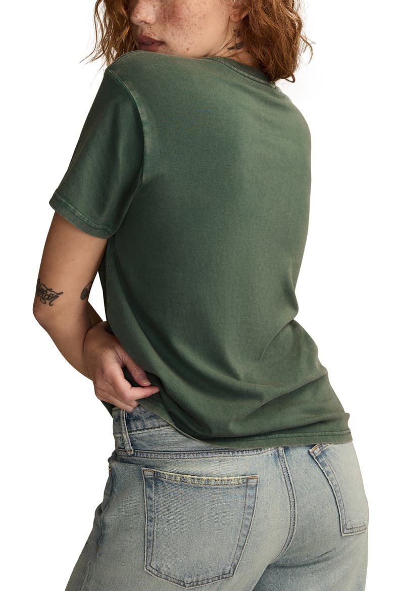 Coca-Cola® Classic Santa Cotton Graphic T-Shirt, Alternate, color, HUNTER GREEN