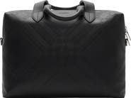 Burberry Embossed Check Briefcase