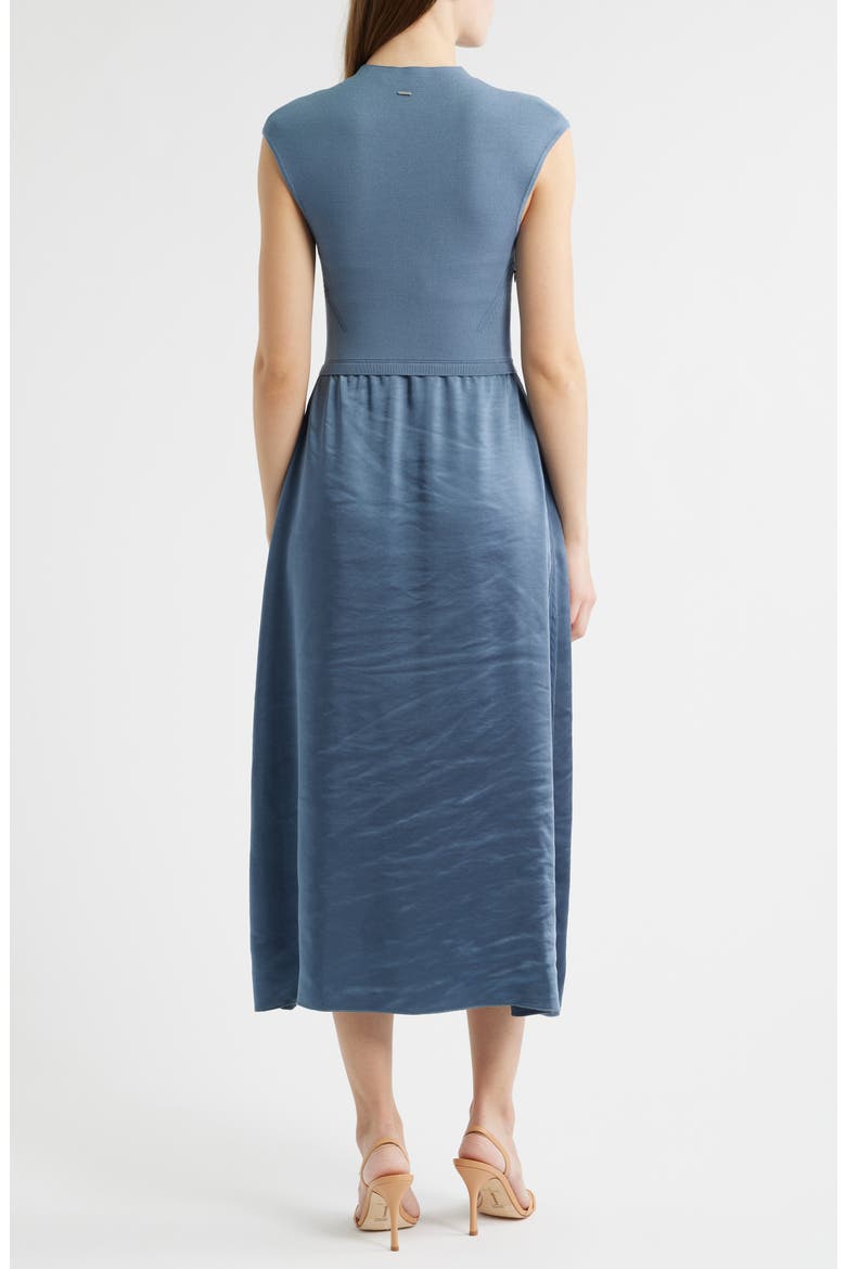 Ferdolini Mixed Media Midi Dress, Alternate, color, TANZANITE