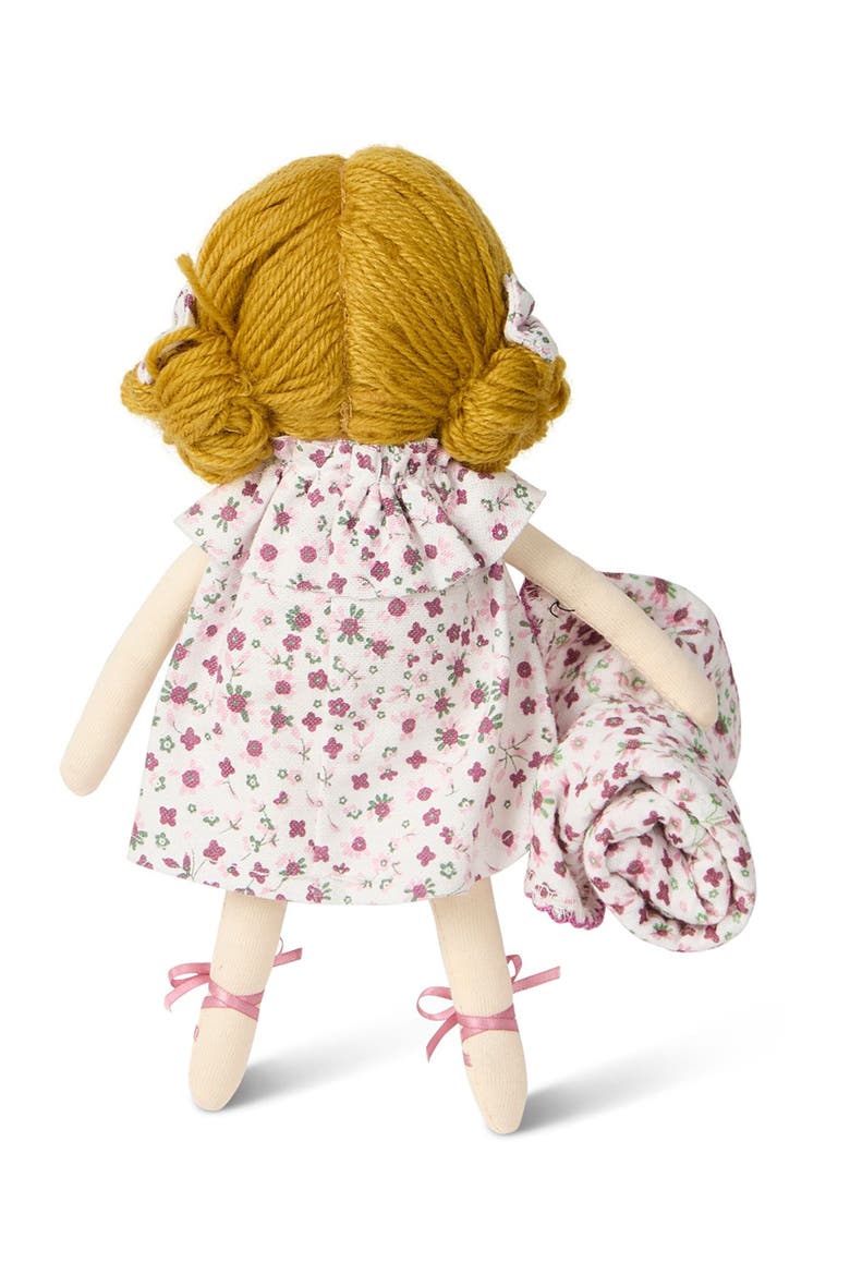 2 Piece "Luna" Mini Rag Doll and Security Blanket Set, Alternate, color, Winter White