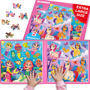 Quokka Magnetic Jigsaw Puzzle Set - 2x48 Piece | Nordstrom