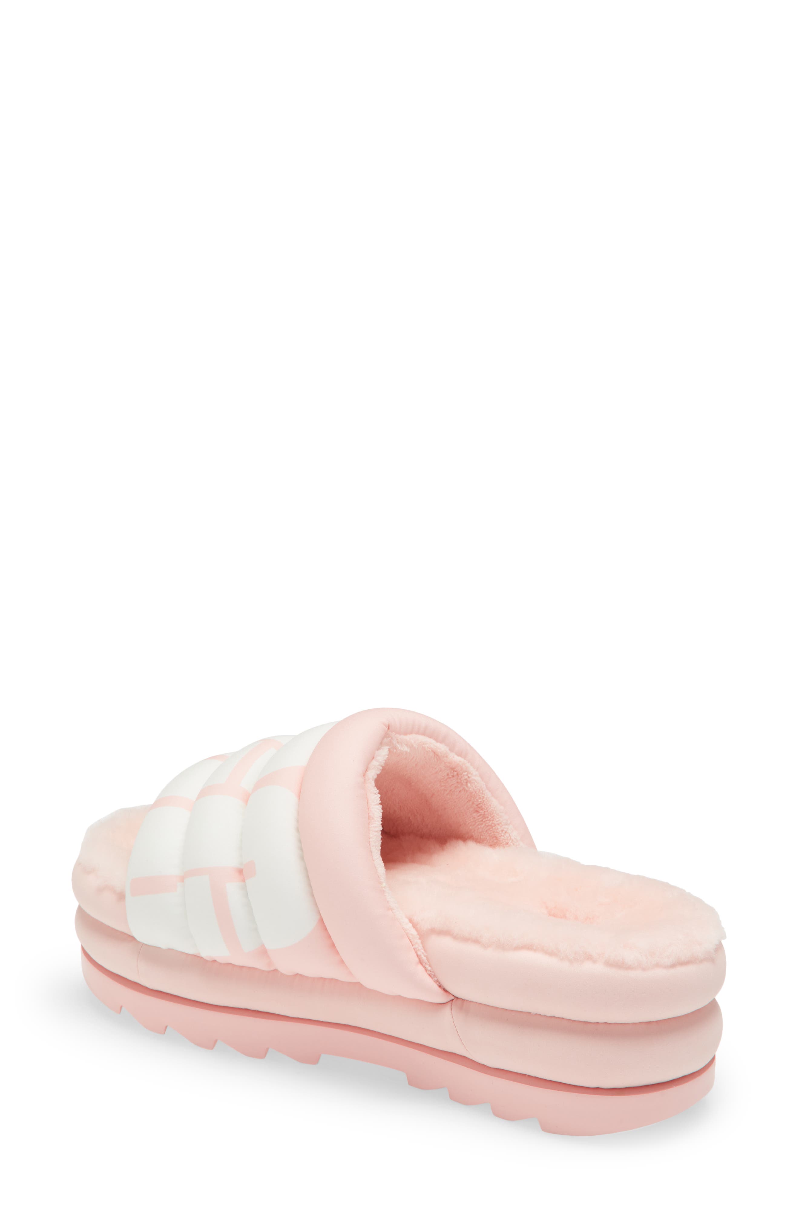 Maxi Genuine Shearling Lined Sandal, Alternate, color, PSLP